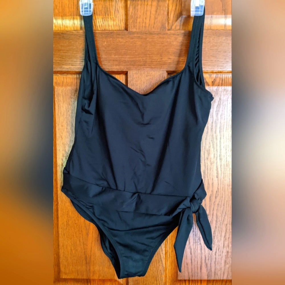 La Blanca by Rod Beattie Black One Piece Swimsuit - Size 12